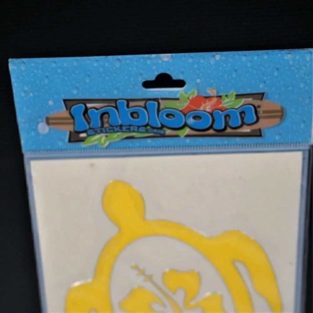 Inbloom Stickers Turtles And Hawaiian Hibiscus Vinyl Surf Stickers 904